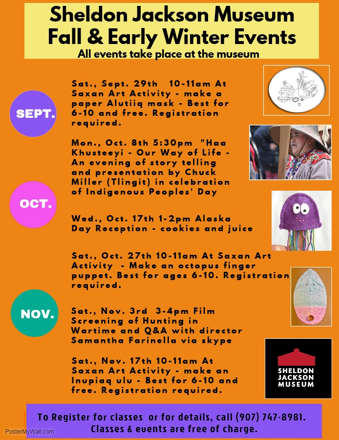 Fall and Winter Events at Sheldon Jackson Museum